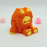 Baby X Bigfoot Yeti | 3D Printed Articulated Collectible for Desk Decoration Ornaments Articulating Nature Raspberry Lemon