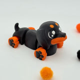 Cute Baby Dachshund | 3D Printed | Articulated Collectible for Desk Decoration Dog