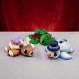 Mini Turtles | 3D Printed | Articulated Collectible for Desk Decoration