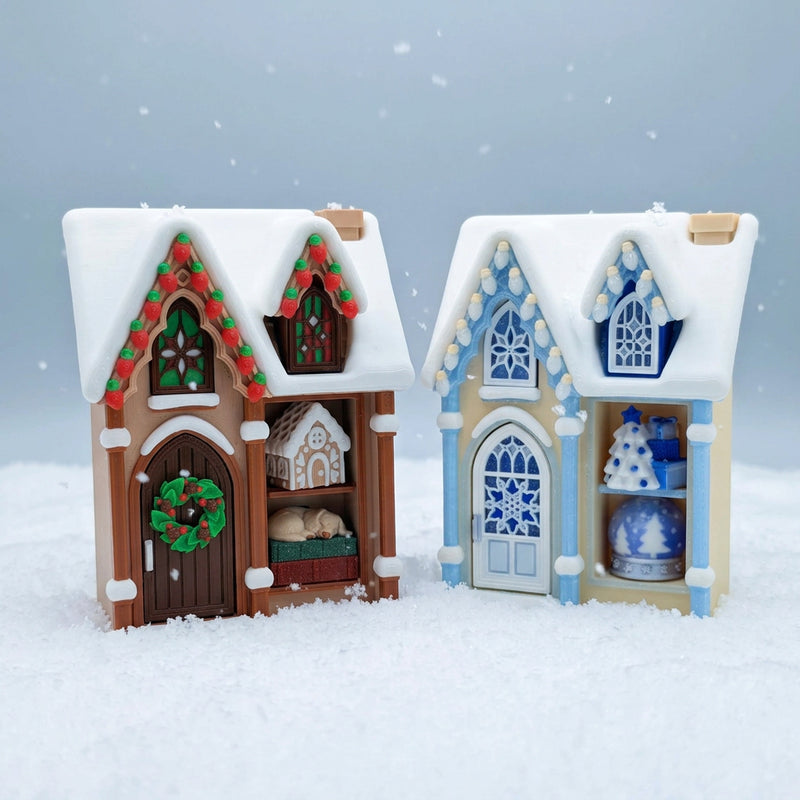 Magical Winter House & Shelf Clickers | Fidget Clickers