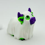 Spooky Ghost Cow | 3D Printed | Statue Collectible for Desk Decoration Nature Halloween