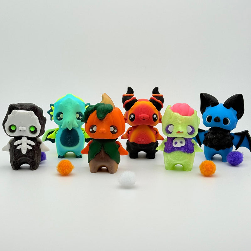 Halloween Spooky Creatures | 3D Printed | Articulated Collectible for Desk Decoration Nature Ornaments