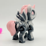 Glow Skelly Pony Club | 3D Printed | Articulated