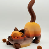 Stretchy Kitty Phone Holder | 3D Printed | Statue Collectible for Desk Decoration