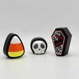 Spooky Halloween Clickers | Fidget Clickers | Desk Fidget and Keychains Cryptid Book Cat Dragon