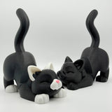 Stretchy Kitty Phone Holder | 3D Printed | Statue Collectible for Desk Decoration