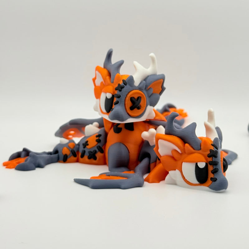 Grand Munchkin Dragons | 3D Printed | Articulated Collectible for Desk Decoration Nature Ornaments Dragon Fruit Unicorn Tail Decorative Figurines