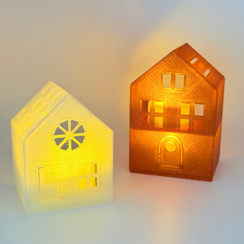 Festive Tea Light Houses | 3D Printed