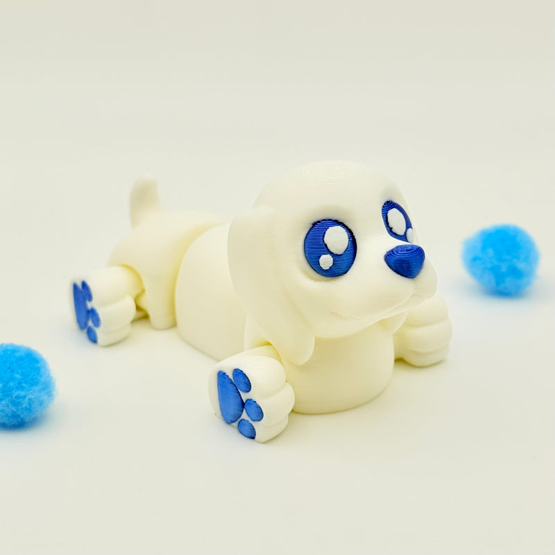 Cute Baby Dachshund | 3D Printed | Articulated Collectible for Desk Decoration Dog