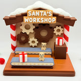 Santa's Workshop Display | 3D Printed | Collectible for Desk Decoration