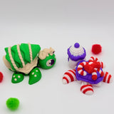 Baby Turtles | 3D Printed | Articulated Collectible for Desk Decoration