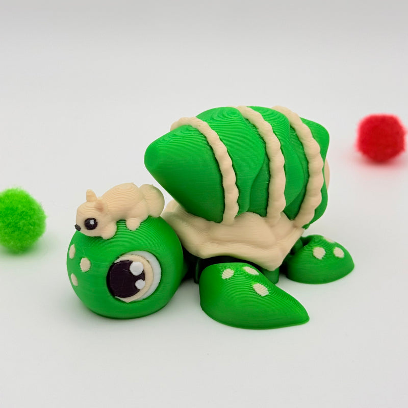 Baby Turtles | 3D Printed | Articulated Collectible for Desk Decoration