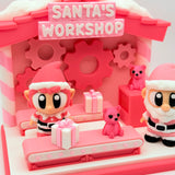 Santa's Workshop Display | 3D Printed | Collectible for Desk Decoration