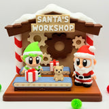 Santa's Workshop Display | 3D Printed | Collectible for Desk Decoration