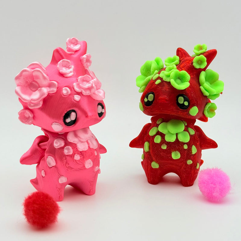 Cherry Blossom Pixie | 3D Printed | Articulated Collectible for Desk Decoration Nature Ornaments