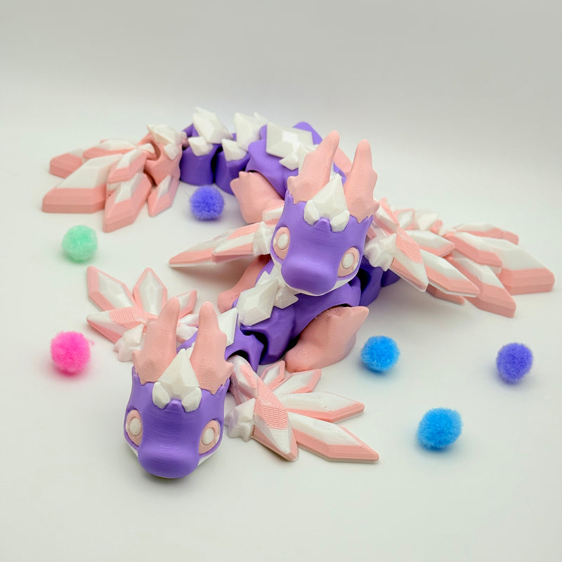 Frost Dragon | 3D Printed | Articulated Collectible