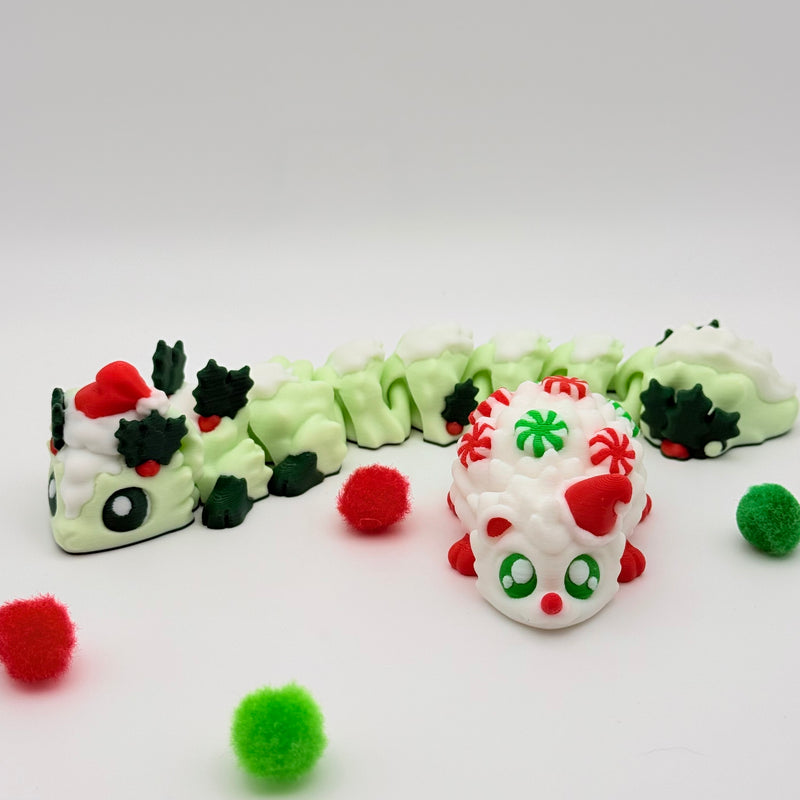 Christmas Critters | 3D Printed | Articulated Collectible for Desk