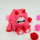 Baby X Bigfoot Yeti | 3D Printed Articulated Collectible for Desk Decoration Ornaments Articulating Nature Raspberry Lemon