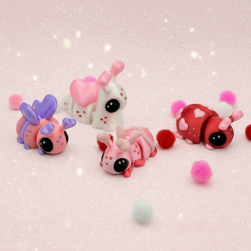 Love Bugs | 3D Printed | Articulated Collectible for Desk Decoration