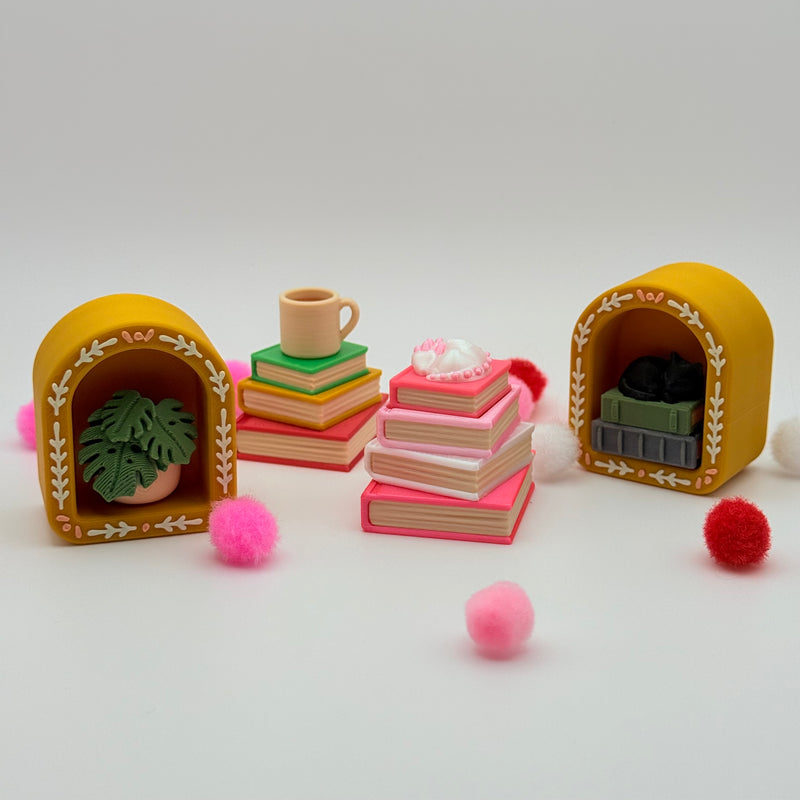 Cozy Book Nook Clickers | Fidget Clickers