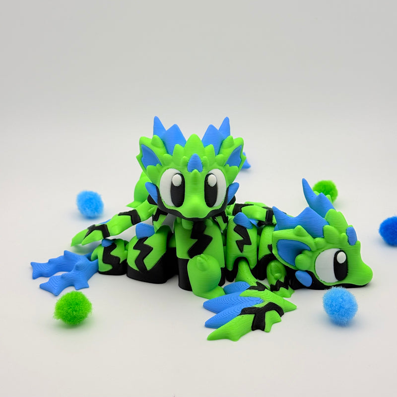 Grand Munchkin Dragons | 3D Printed | Articulated Collectible for Desk Decoration