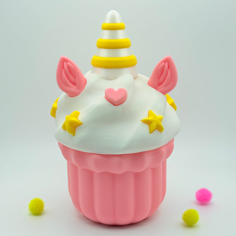 Unicorn Cupcake Container | 3D Printed