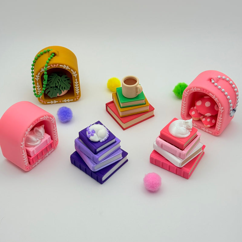 Cozy Book Nook Clickers | Fidget Clickers