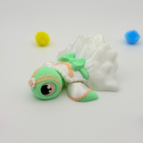 Baby Turtles | 3D Printed | Articulated Collectible for Desk Decoration | Zodiac