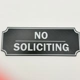 No Soliciting Sign | 3D Printed Sign