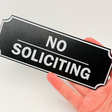 No Soliciting Sign | 3D Printed Sign
