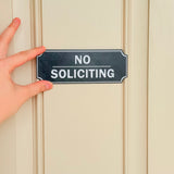 No Soliciting Sign | 3D Printed Sign