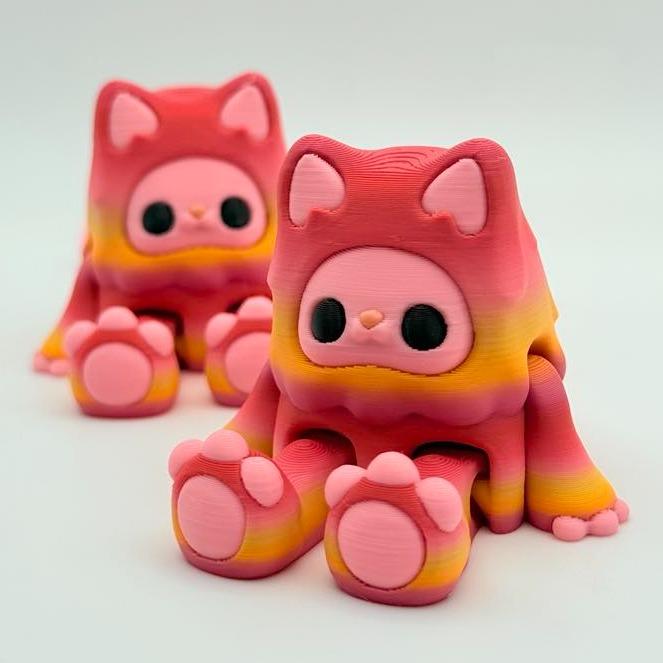 Baby X Yeti Buddies | 3D Printed Articulated Collectible for Desk Decoration Ornaments Articulating Nature