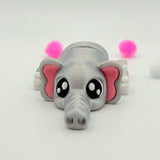 Baby Elephant | 3D Printed | Articulated Collectible for Desk Decoration Nature Ornaments
