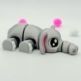 Baby Elephant | 3D Printed | Articulated Collectible for Desk Decoration Nature Ornaments