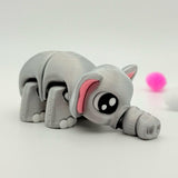 Baby Elephant | 3D Printed | Articulated Collectible for Desk Decoration Nature Ornaments