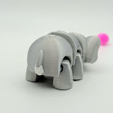 Baby Elephant | 3D Printed | Articulated Collectible for Desk Decoration Nature Ornaments