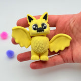 Baby Floof Bats | 3D Printed | Articulated Collectible for Desk Decoration Halloween Spooky