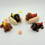 Baby Hotdog Dachshund | 3D Printed | Articulated Collectible for Desk Decoration
