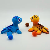 Baby Plushy Nessie | 3D Printed | Articulated Collectible for Desk Monster Decor Nature