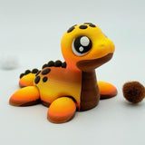 Baby Plushy Nessie | 3D Printed | Articulated Collectible for Desk Monster Decor Nature