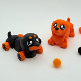 Cute Baby Dachshund | 3D Printed | Articulated Collectible for Desk Decoration Dog