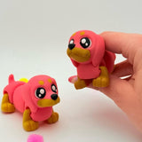 Cute Baby Dachshund | 3D Printed | Articulated Collectible for Desk Decoration Dog