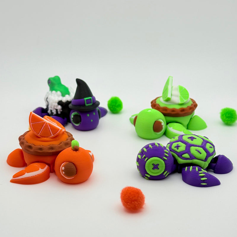 Baby Turtles | 3D Printed | Articulated Collectible for Desk Decoration