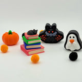 Spooky Halloween Clickers | Fidget Clickers | Desk Fidget and Keychains Cryptid Book Cat Dragon