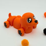 Cute Baby Dachshund | 3D Printed | Articulated Collectible for Desk Decoration Dog