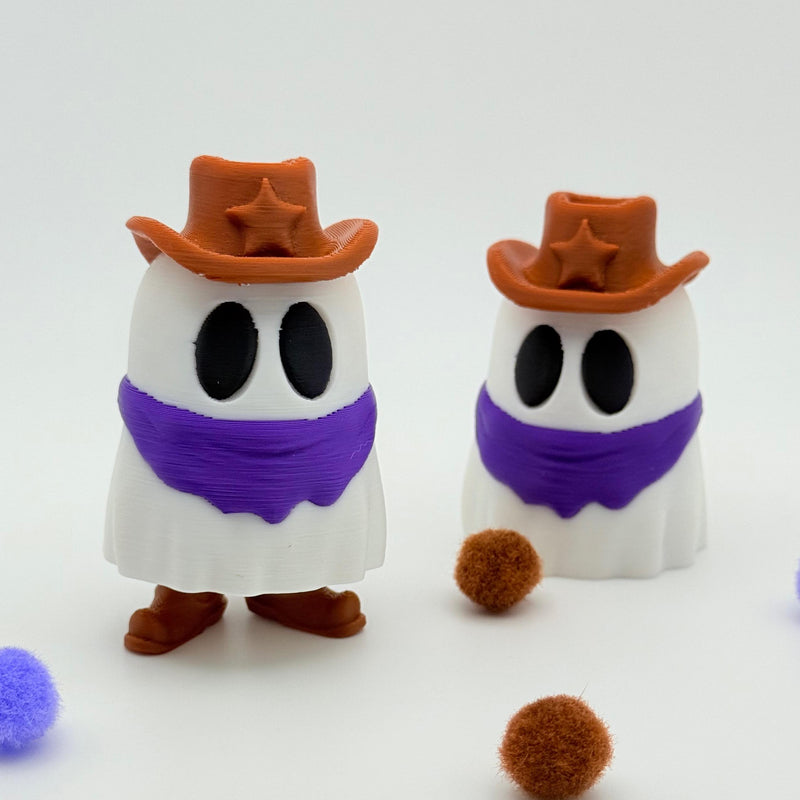 Ghost Cowboys | 3D Printed | Collectible for Desk Decoration Halloween Spooky