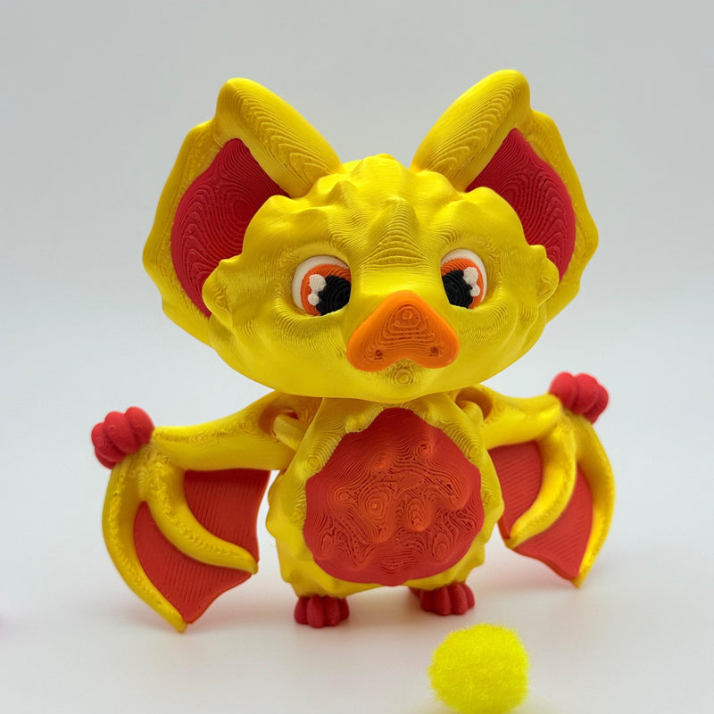 Grand Bat Sprites | 3D Printed | Articulated Collectible for Desk Decoration Nature Ornaments