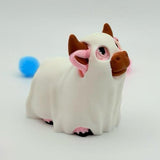 Spooky Ghost Cow | 3D Printed | Statue Collectible for Desk Decoration Nature Halloween