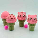 Sweet Ice Cream Clickers | Fidget Clickers | Desk Fidget and Keychains